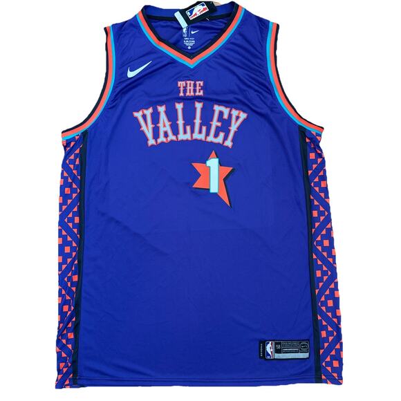 Nike NBA Authentic Men's Phoenix Suns #1 Booker Jersey Sz4XL The Valley 2025 NEW - Picture 1 of 5